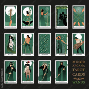 Picture Shows Minor Arcana Wands